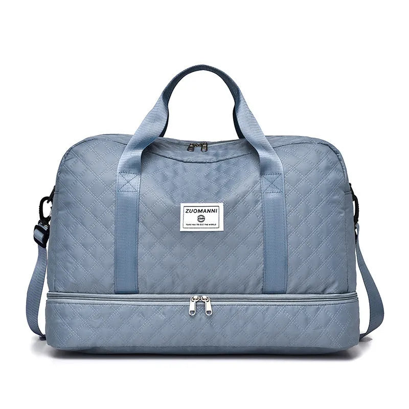 Oxford cloth leisure travel bag with 36-55L capacity in a street trend style, shown in a solid colour.