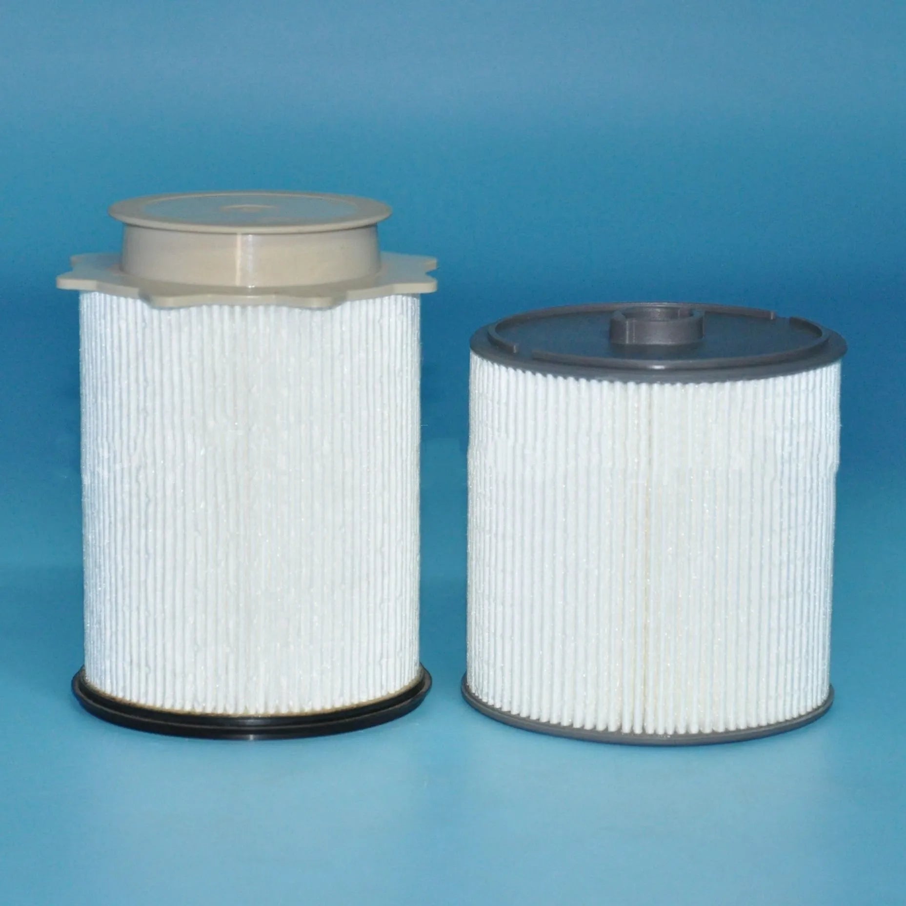 White diesel fuel filter kit with oil-water separator for RAM 1500-5500 trucks