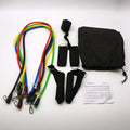 Multi-functional door sports 11-piece set with ABS pulling rope, shown with big hook and small hook options.