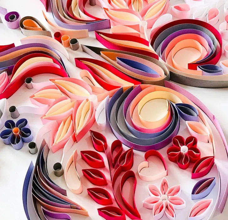 20 inch handmade butterfly quilling paper craft decoration with tool kit