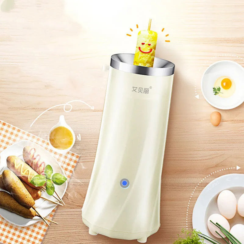 Beige mini breakfast machine with automatic function and 50W power rating