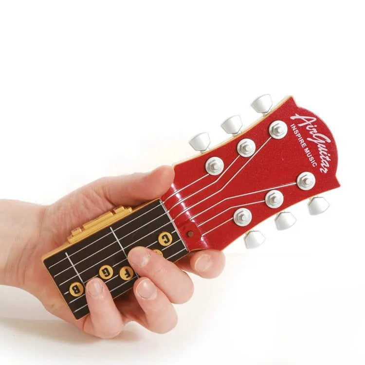 Infrared electronic guitar unit with A-G chord buttons, 30cm ray, red blue black colours, 21cm size