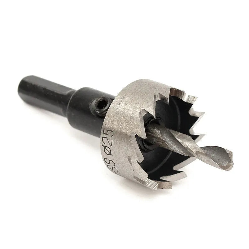 2-piece cutter drill bit set with 12 HSS stainless steel hole saw bits from 15mm to 50mm