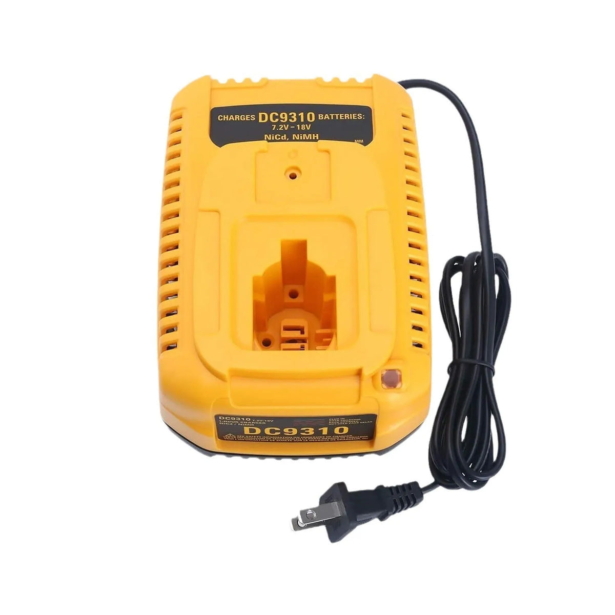 7.2-18V NiMH NiCd battery charger, 2A output, red charging indicator, CE FCC ROHS, AU EU UK US plug