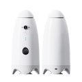 White ABS automatic pet feeder for cats and dogs with 1080p camera, USB charging, 270mm x 120mm