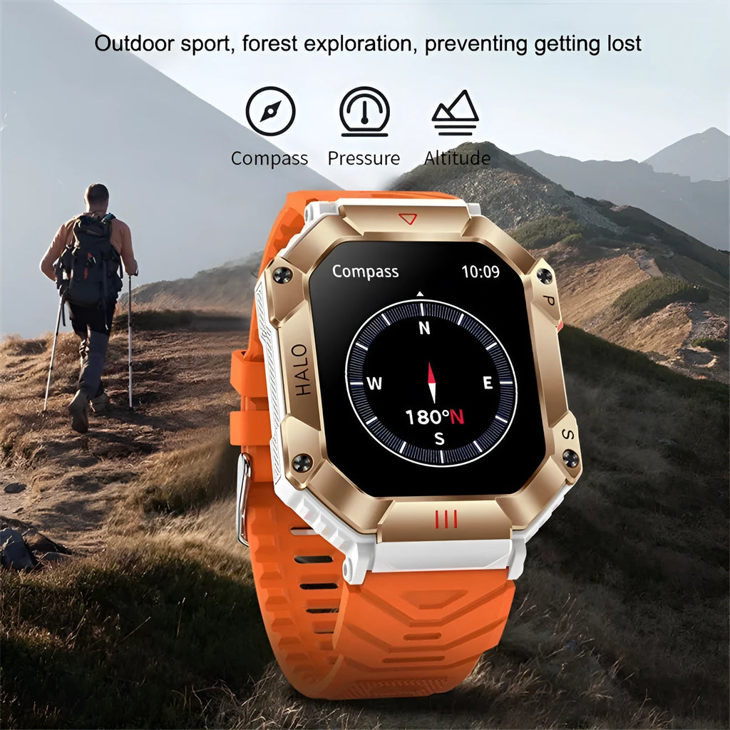 Women's Android GPS smart watch with titanium alloy case and multiple strap options