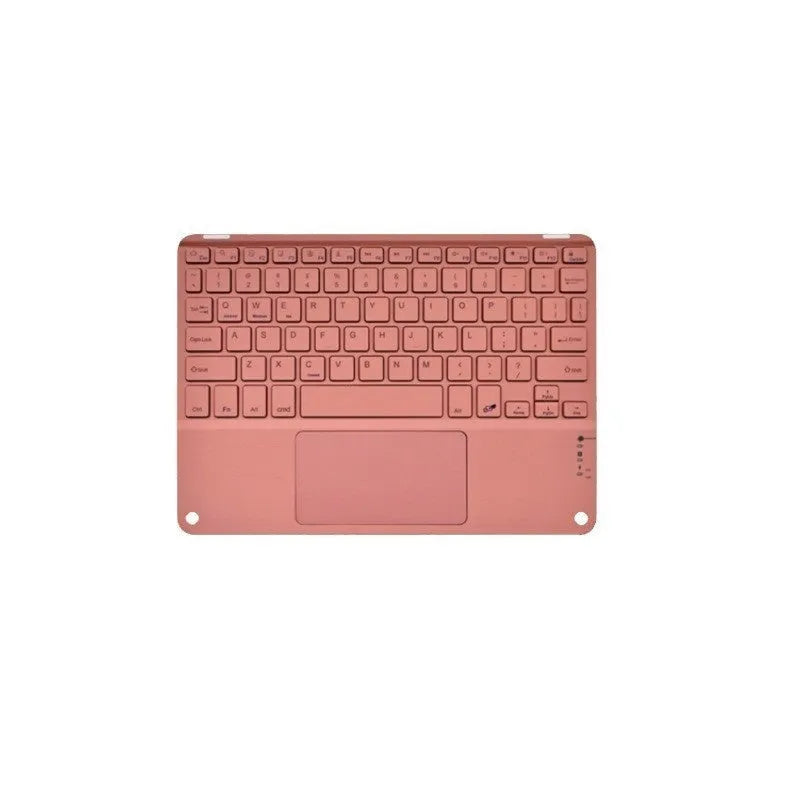 Square Hat Touch Bluetooth wireless charging keyboard in multiple colour options on a desk.