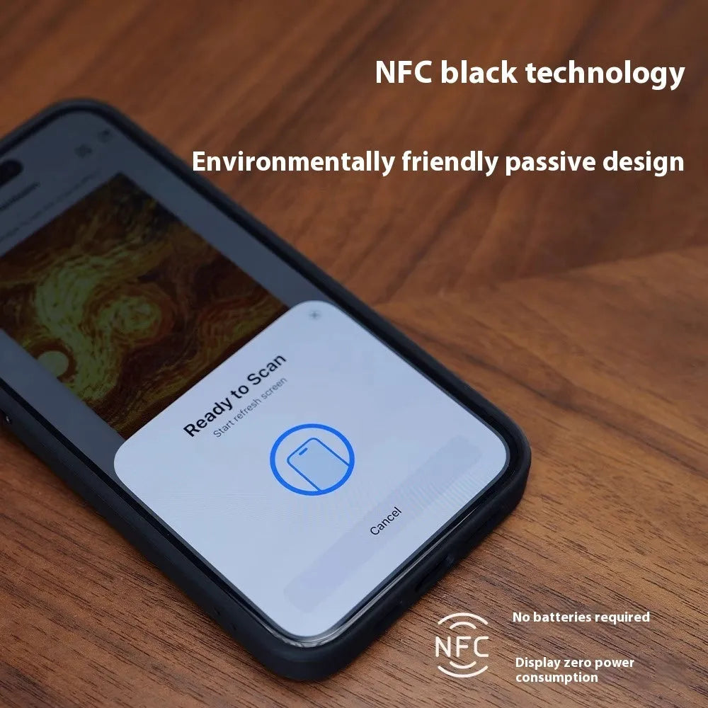 NFC projection screen phone case with stand bracket in graphite black, pink, or green for Apple iPhone.