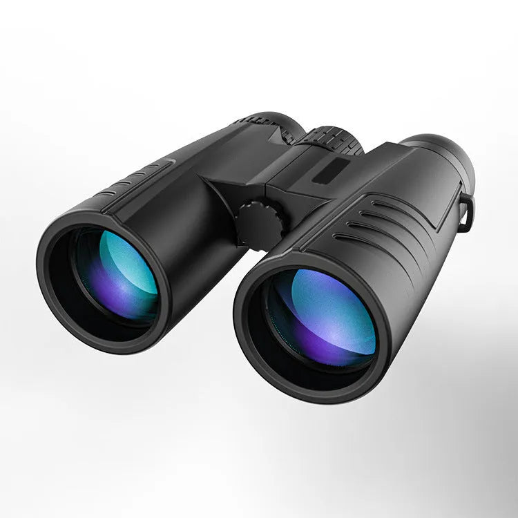 Black 12x42 binoculars with high power HD view for outdoor sport and travel