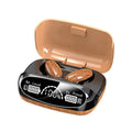 M35 wood grain Bluetooth wireless earphones with charging cabin and accessories