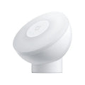 White modern bedside table lamp with human body induction and Bluetooth connectivity