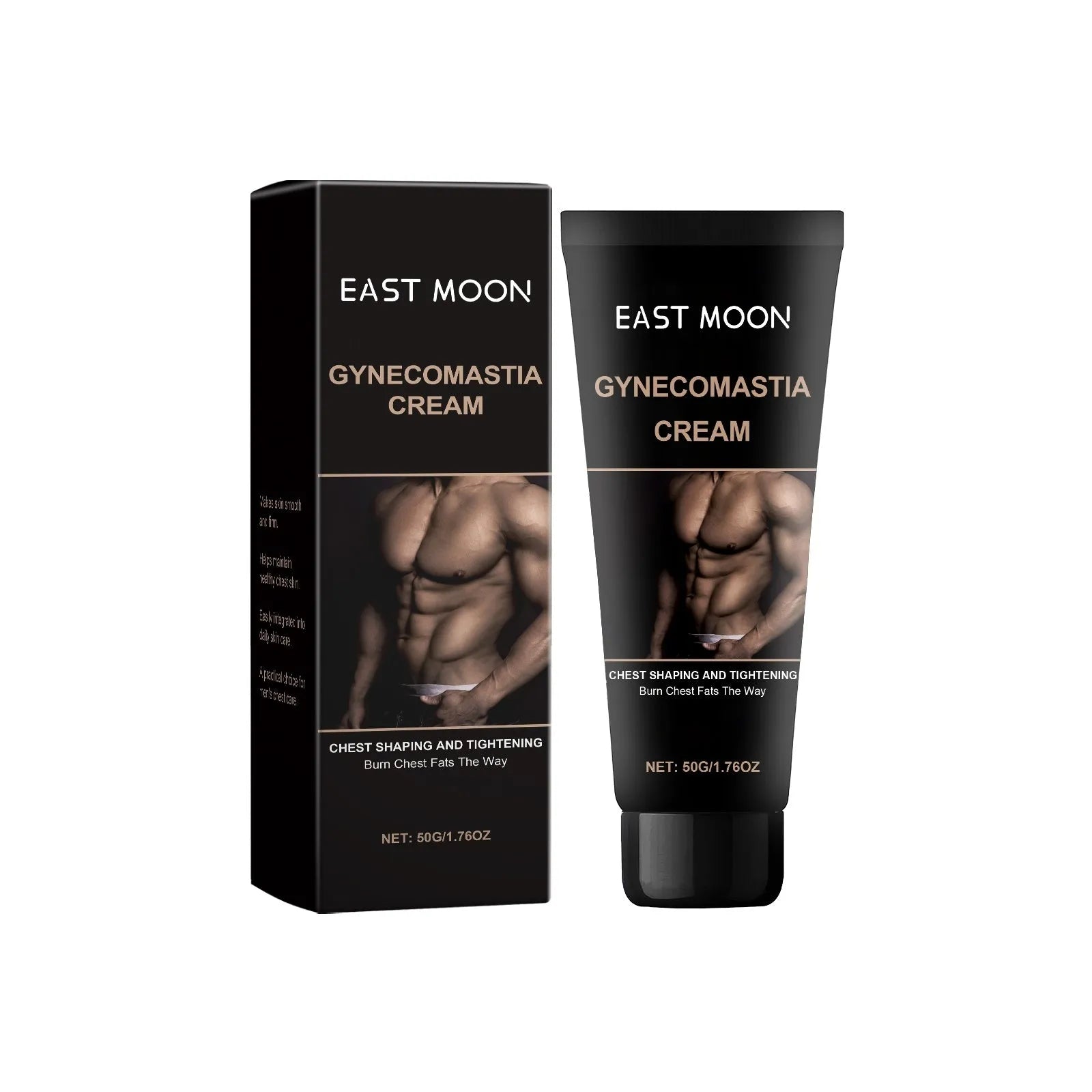 50g tub of Daily Chest And Body Skin Care Cream with Ginger Root Extract Tocopherol and Glycerol on white background