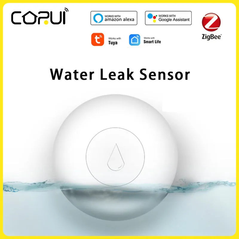 Zigbee wireless water leak sensor for smart homes with FCCID/CE certification