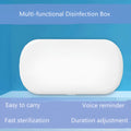 White ABS wireless sterilizer box with UV light for disinfecting phones and jewelry