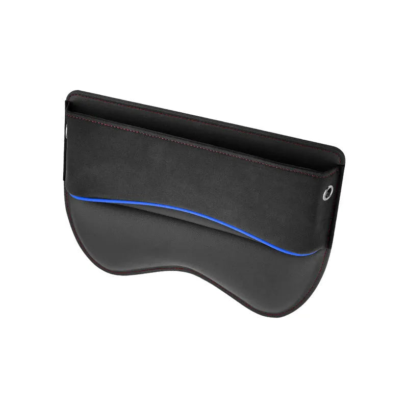 Leather car seat storage organiser box in a choice of five suede-effect colours.