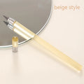 Transparent acrylic eternal pencil with alloy writing tip and plastic housing