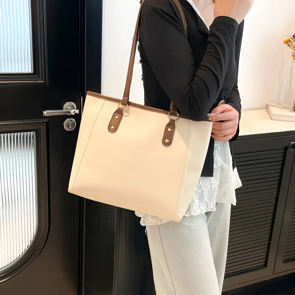 Korean style crossbody shoulder bag in horizontal square suitcase shape with sandwich pocket design