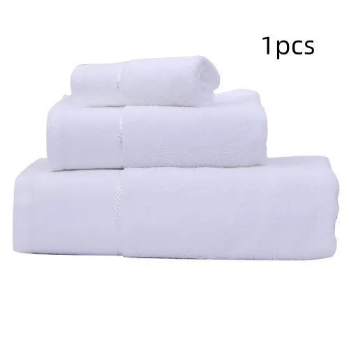 Cotton bath towel 70x140cm 600g in white, grey, blue, pink or yellow with combed yarn