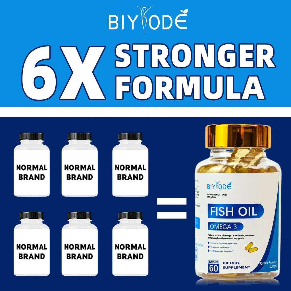 Fish oil softgel capsules bottle with 60 softgels for wholesale private label OEM ODM supply