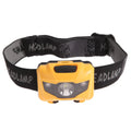 Cat Eye 2nd generation head torch in black, orange, purple, or white with LED lights.