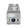 Commercial chocolate melting machine with double pot electric heating and temperature control dial