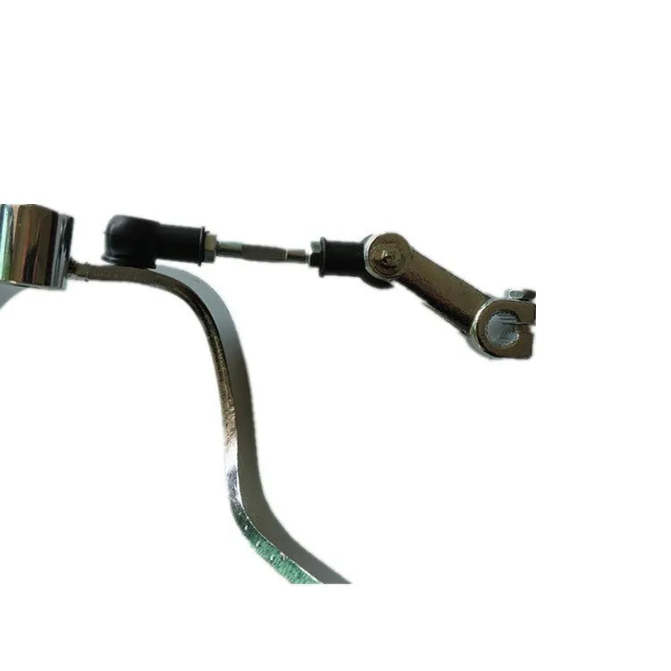 Black metal motorcycle gear lever body for GS125 showing 300mm length and teeth detail