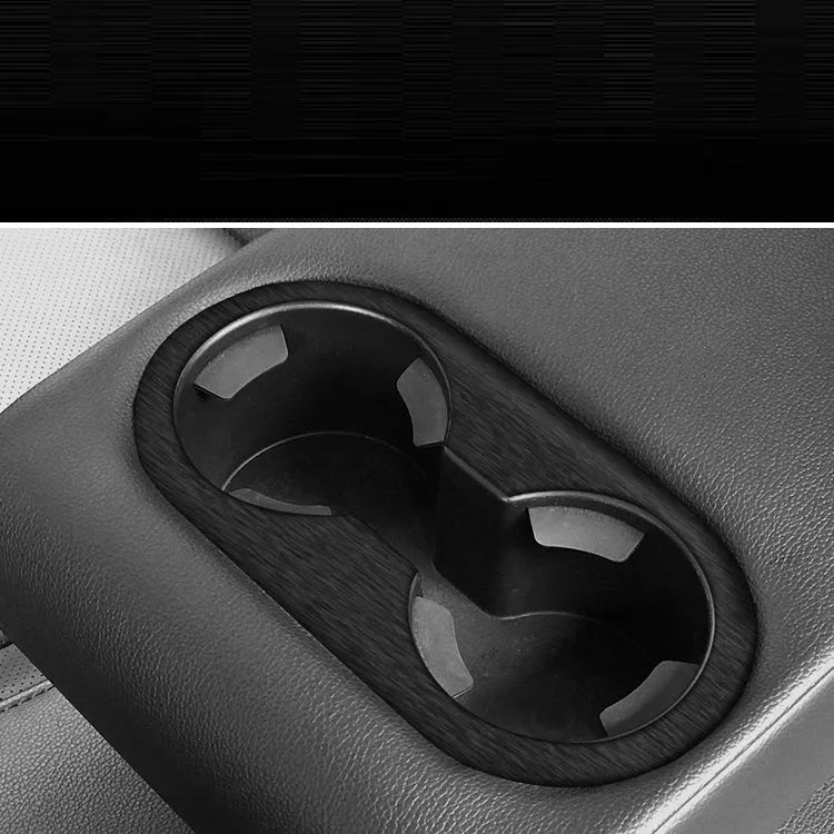 Car interior modification sticker kit for dashboard and centre console customisation with carbon fibre pattern