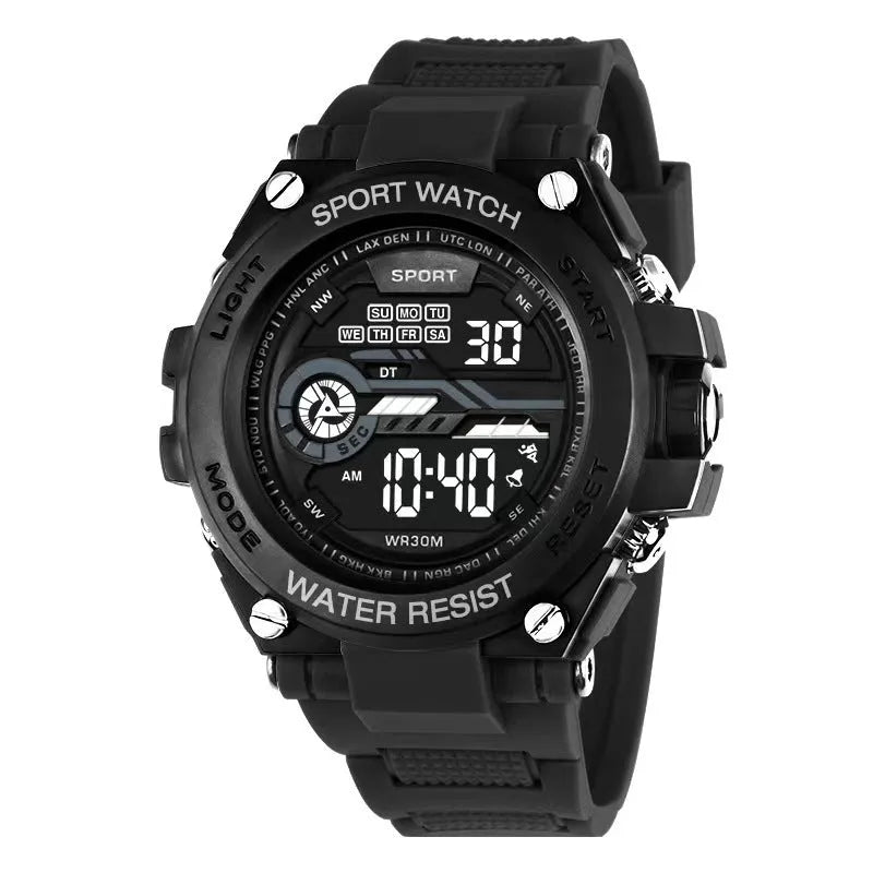Electronic digital fashion watch for teenagers and students in multiple colour options