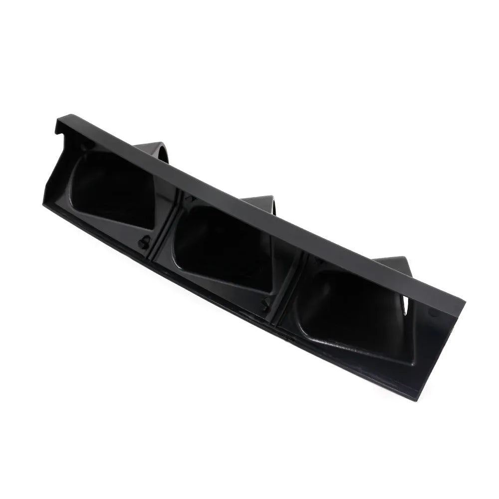 Black ABS plastic car gauge mount with 52mm hole for right-hand drive vehicles