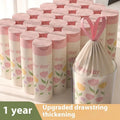 Pink argy wormwood mosquito repellent garbage bags with drawstring closure
