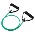 Adjustable chest expander with TPE tension rope in five colour-coded resistance levels