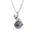 925 sterling silver cat pendant necklace on a chain, showing elegant feline design.