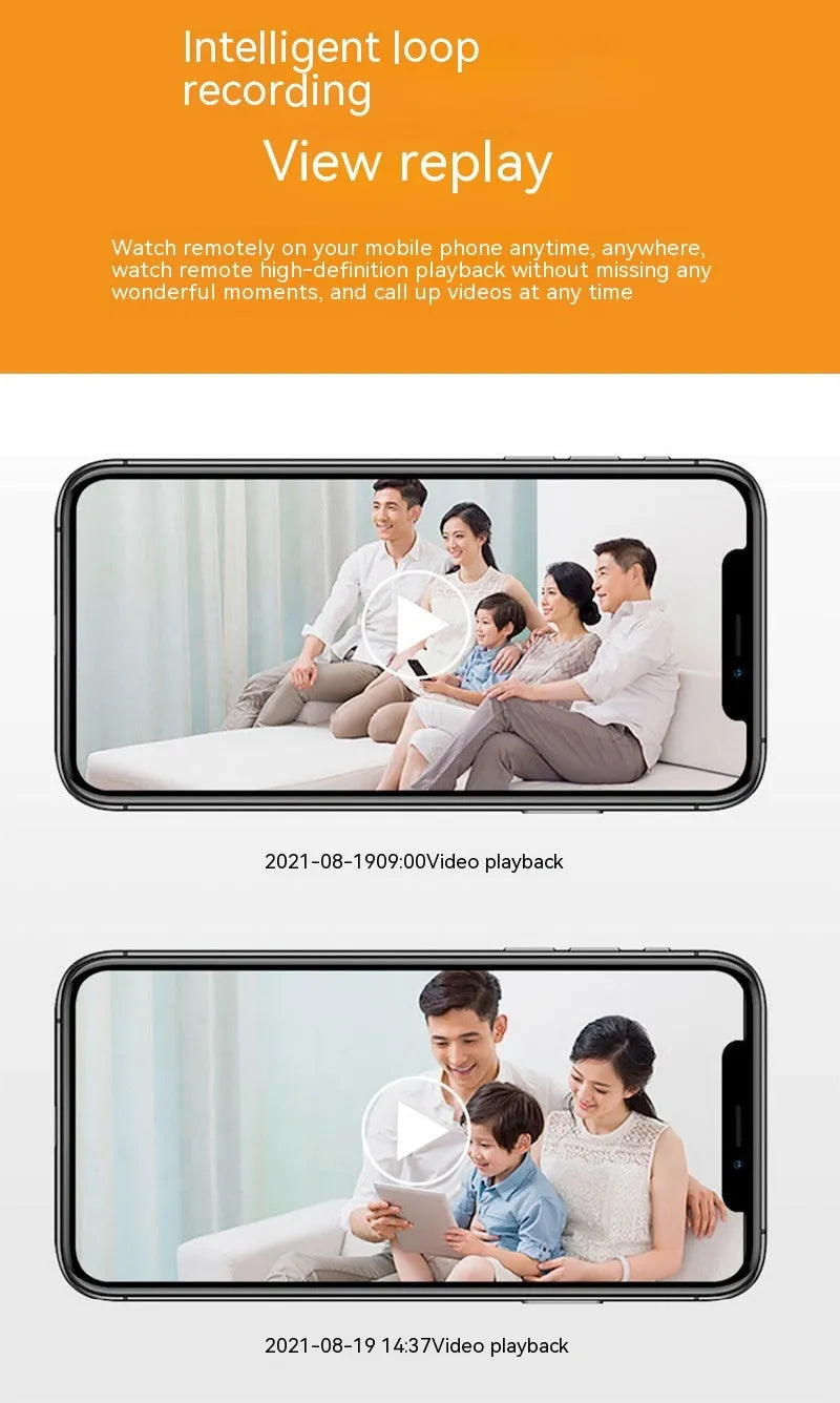Wireless wifi bulb security camera with 1080p resolution and full colour night vision