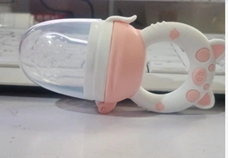 Blue, green, and pink silicone baby teethers showing both single and triple mouthpiece design options.
