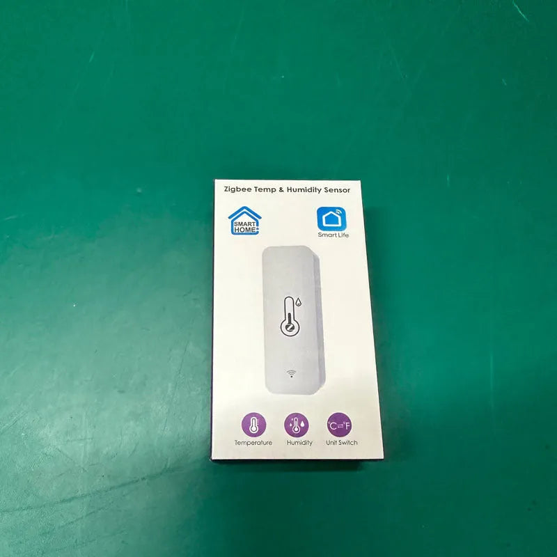 WiFi Zigbee temperature humidity sensor with ABS plastic housing, 72x25x20mm dimensions