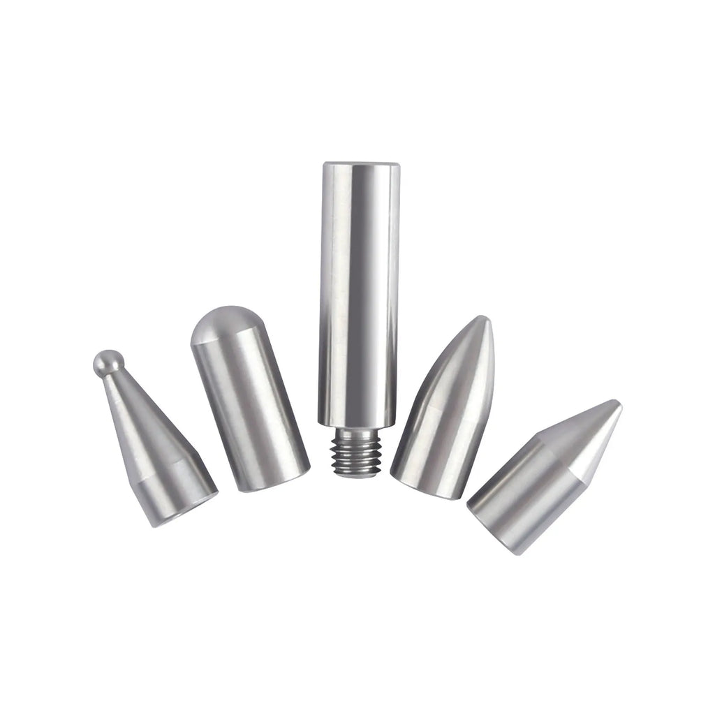 Three alloy steel car dent repair crowbars in a set for vehicle body maintenance