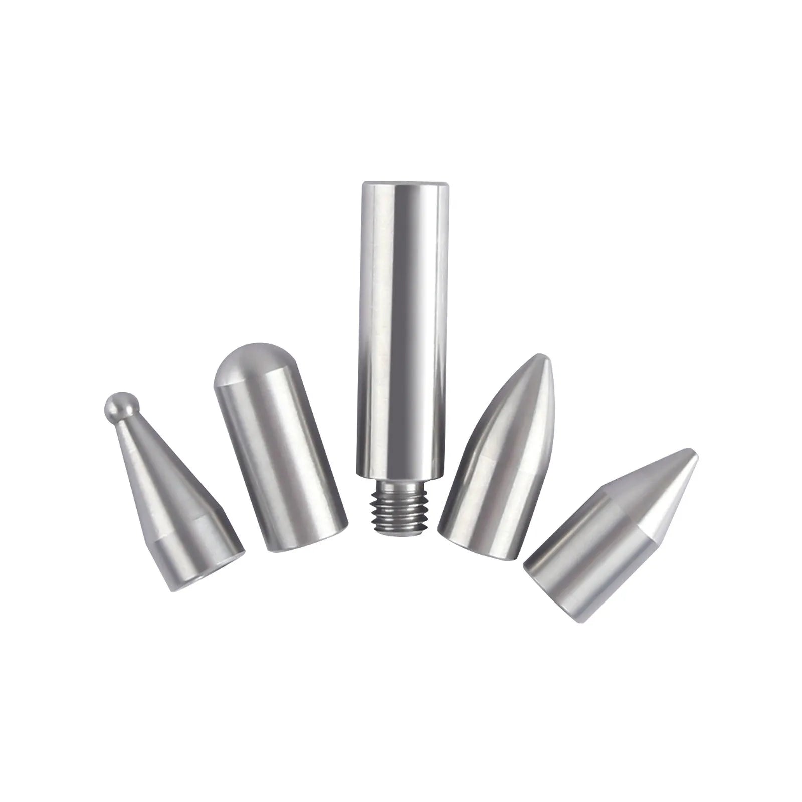 Three alloy steel car dent repair crowbars in a set for vehicle body maintenance