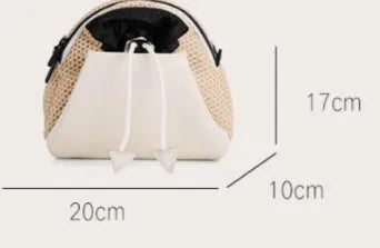 Women's fabric crossbody shell fashion bag with zip closure in Cream, Khaki, or Magic Black.