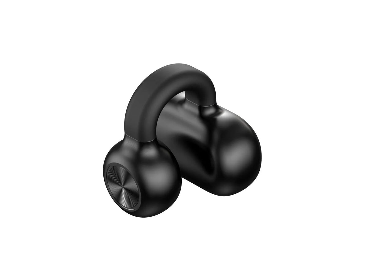 Wireless Bluetooth headset with clip-on design and bone conduction technology