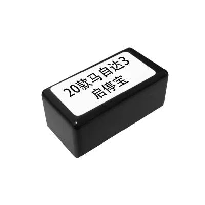Black ABS auto start stop default shutter for CX-30 Onkseira with white plug connector