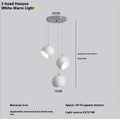 Post-modern ball chandelier in Obsidian Black or Moon White with Nordic style for living room