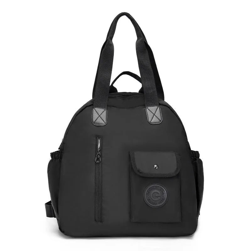 Outdoor lightweight large capacity nylon backpack in black, khaki, or green letter rabbit colours