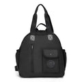Outdoor lightweight large capacity nylon backpack in black, khaki, or green letter rabbit colours