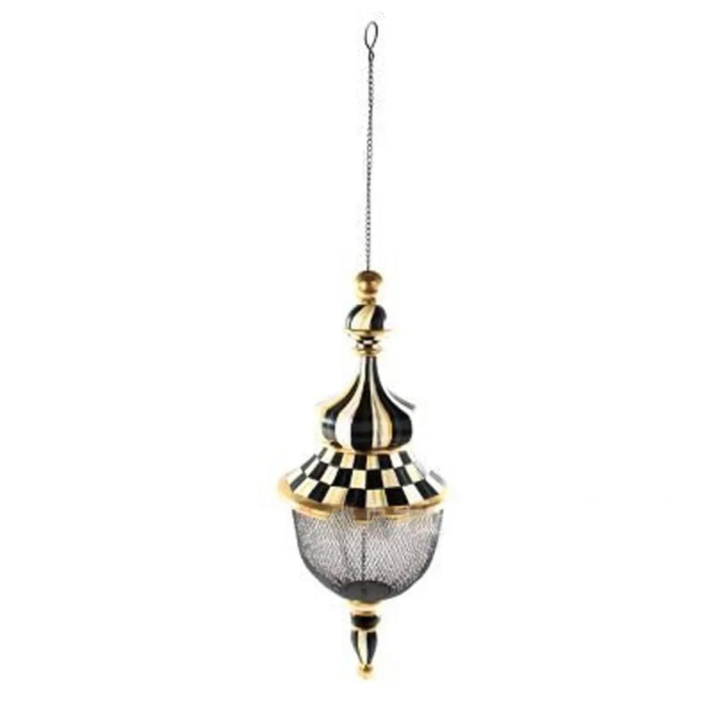 Metal bird feeder creative pattern birdhouse hanging decor for garden with iron construction and six style options
