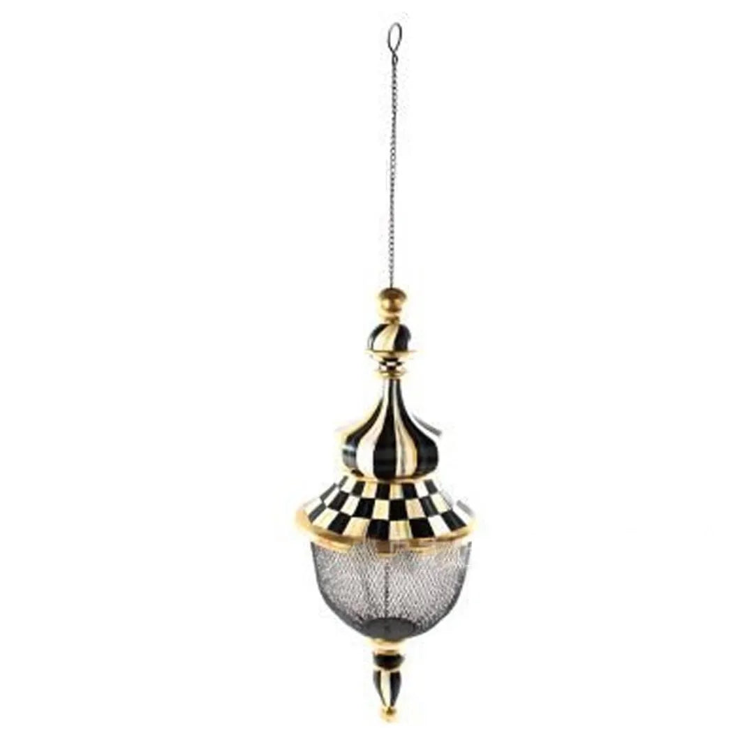 Metal bird feeder creative pattern birdhouse hanging decor for garden with iron construction and six style options