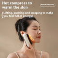 Electric scraping plate massager in gold brass or stone-effect finish with USB charging port
