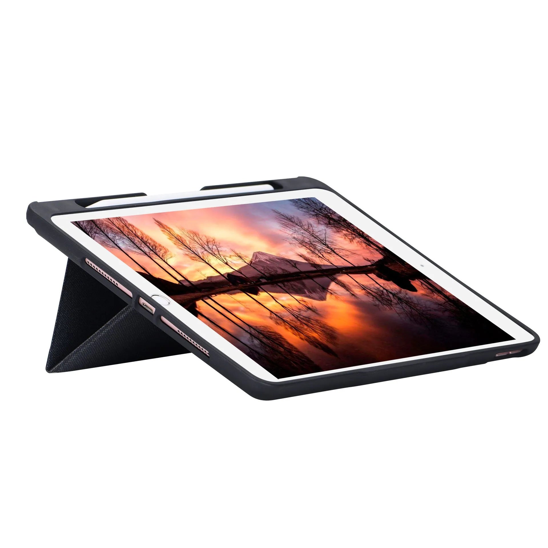12.9 inch magnetic keyboard case with pen slot for iPad Pro and iPad Air in imitation leather