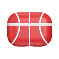 Basketball design flip case for Apple AirPods Pro in TPU with leather-look veneer finish
