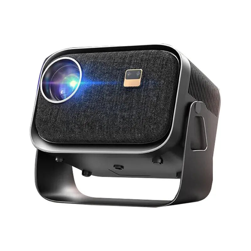 Portable Android 4K smart projector with carrying case for mobile phone screen mirroring