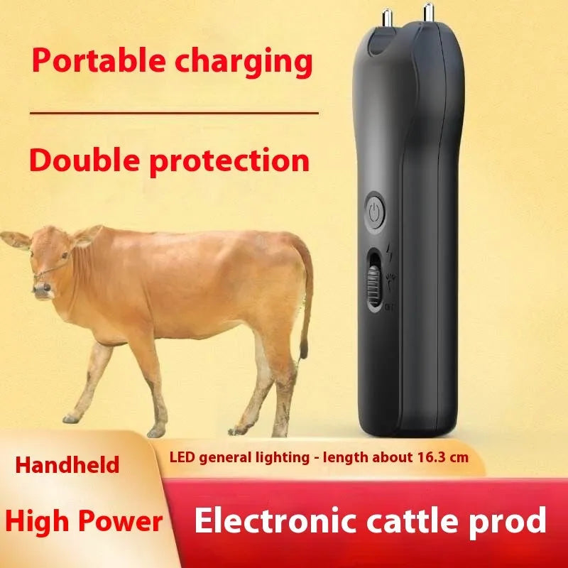 Black handheld livestock driving device 0.49kg 180x125x65mm for pigs cattle sheep dogs